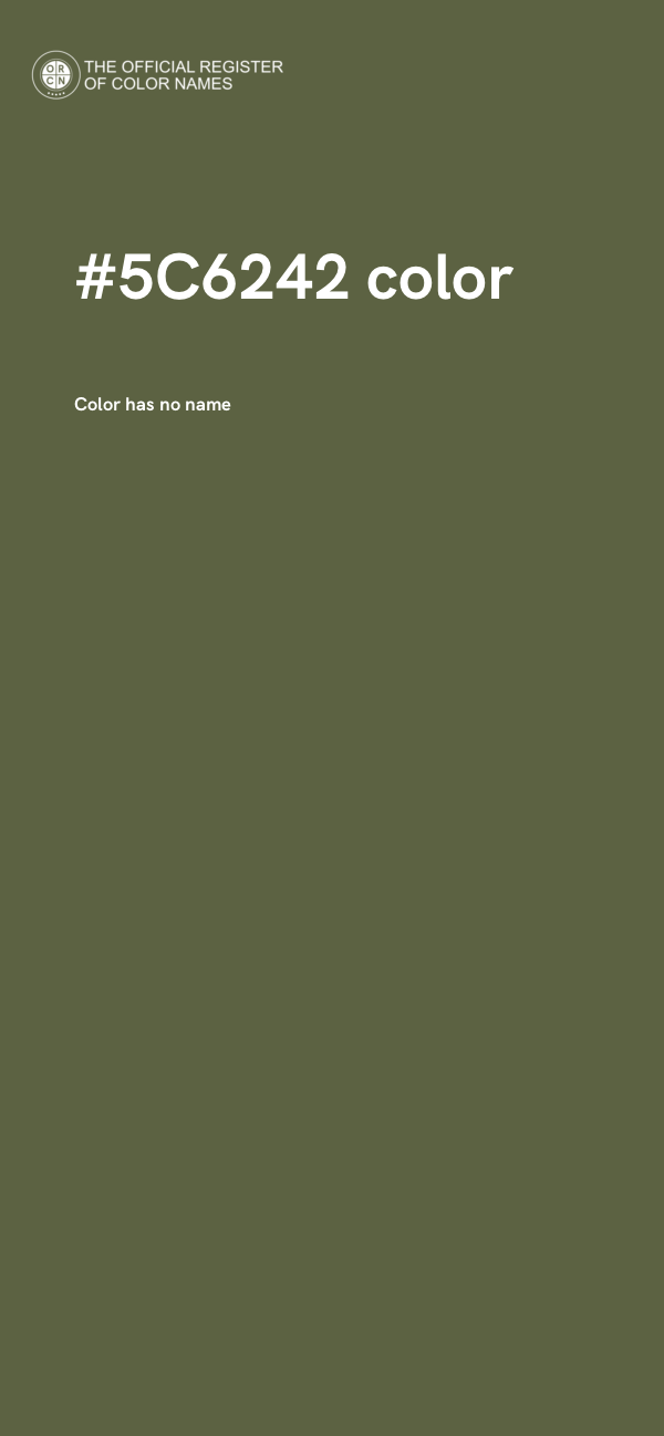 #5C6242 color image
