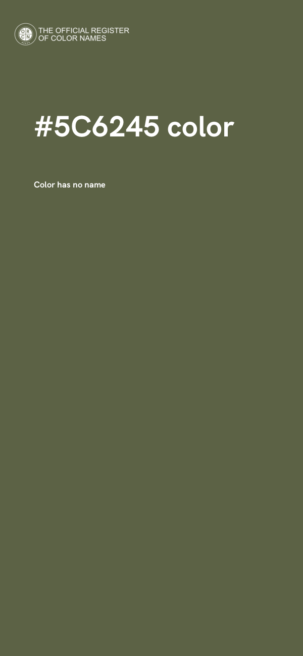 #5C6245 color image
