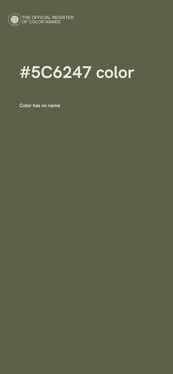 #5C6247 color image