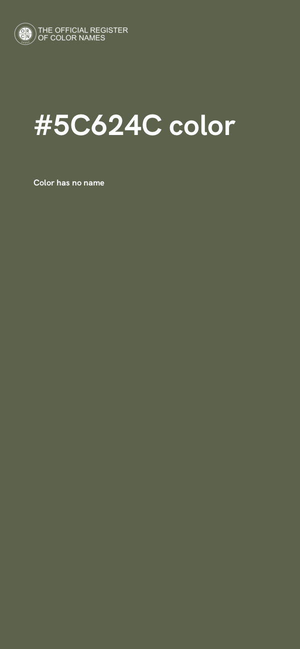 #5C624C color image