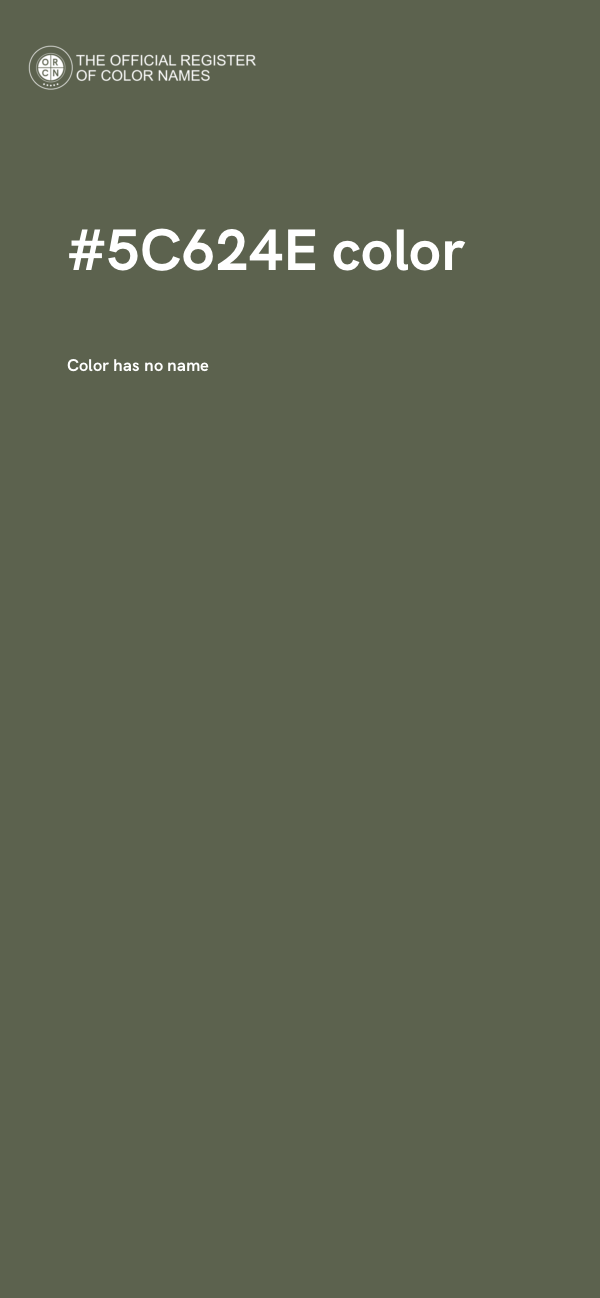 #5C624E color image