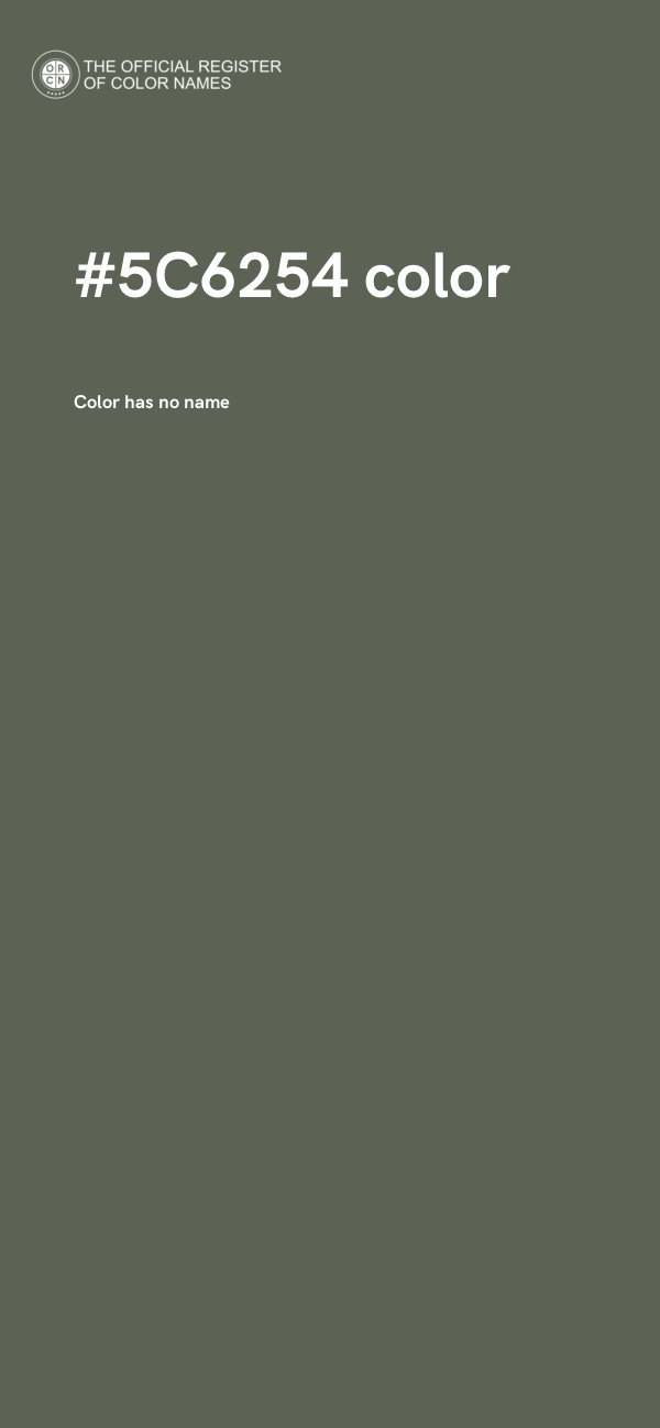 #5C6254 color image