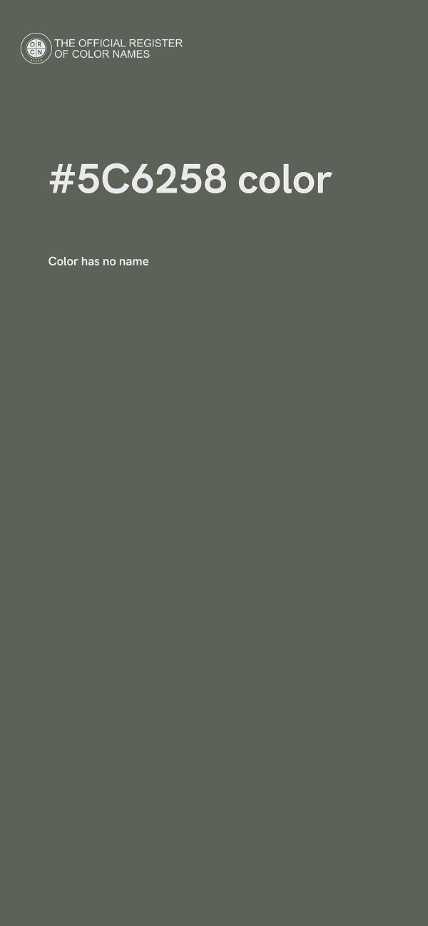 #5C6258 color image