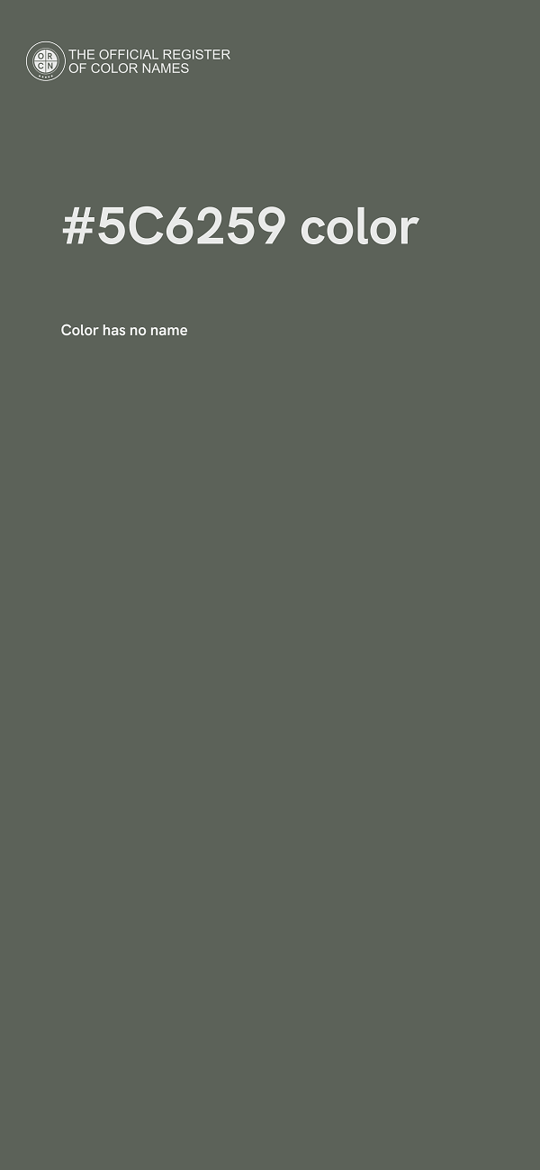 #5C6259 color image