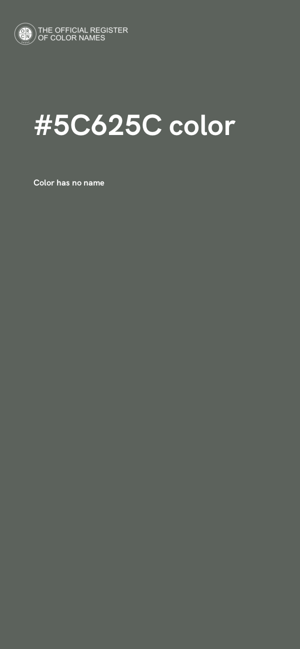 #5C625C color image