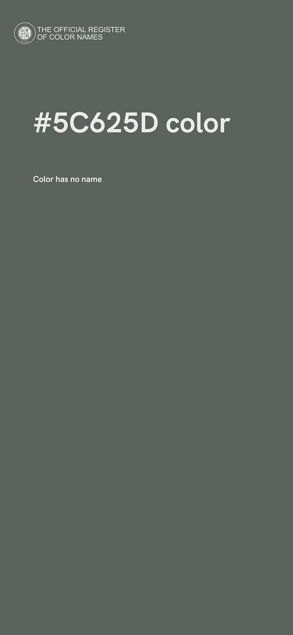 #5C625D color image