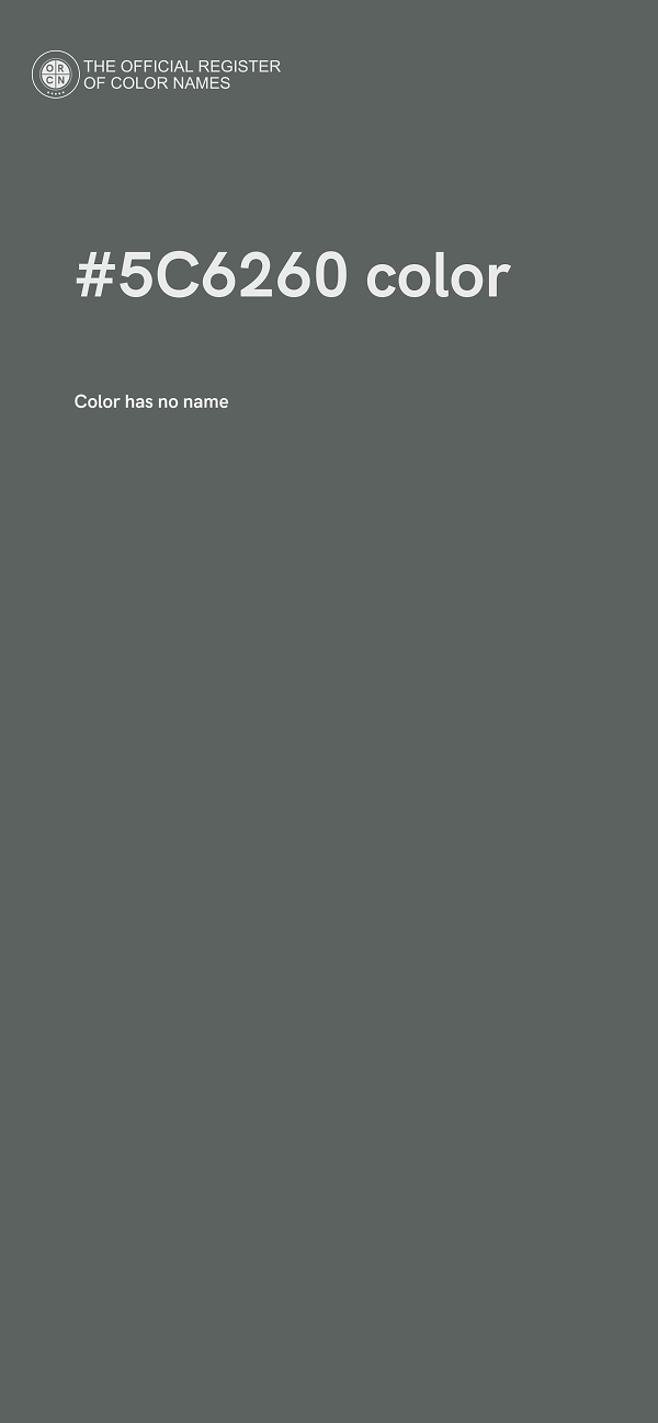 #5C6260 color image