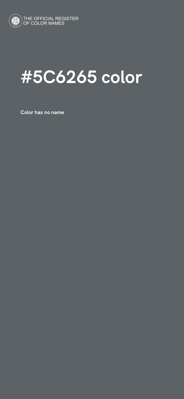 #5C6265 color image