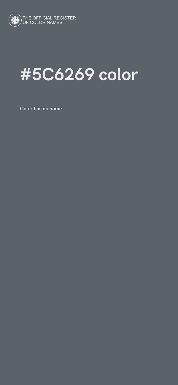 #5C6269 color image