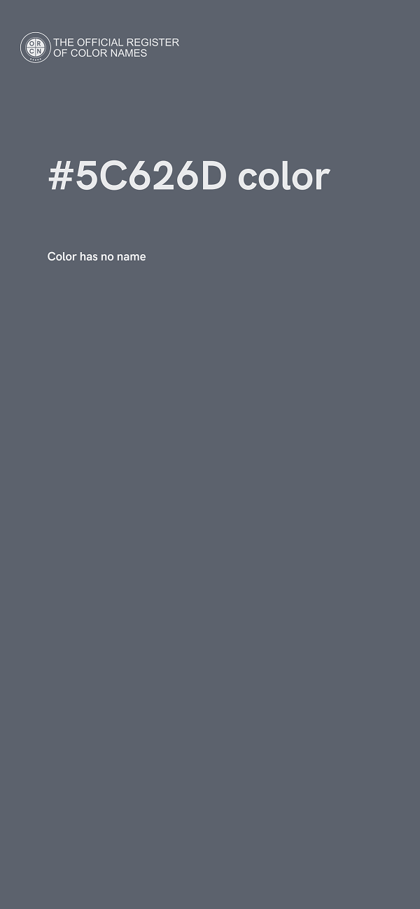 #5C626D color image