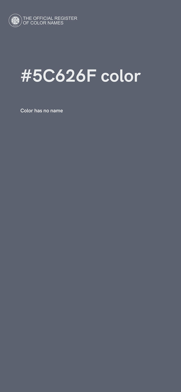 #5C626F color image