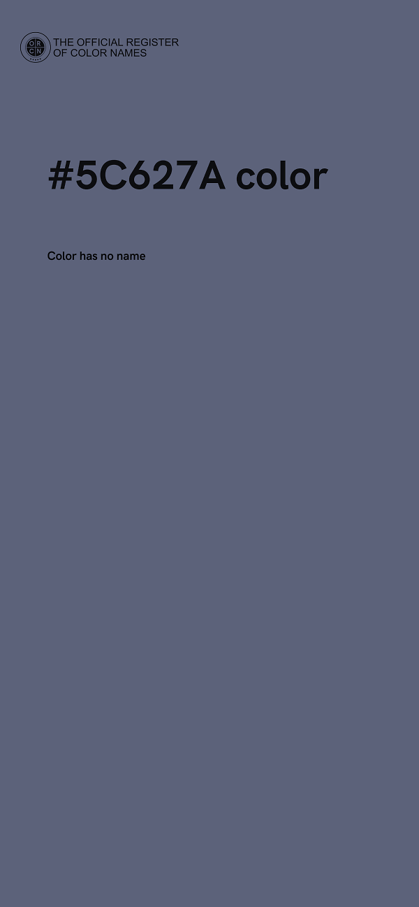 #5C627A color image