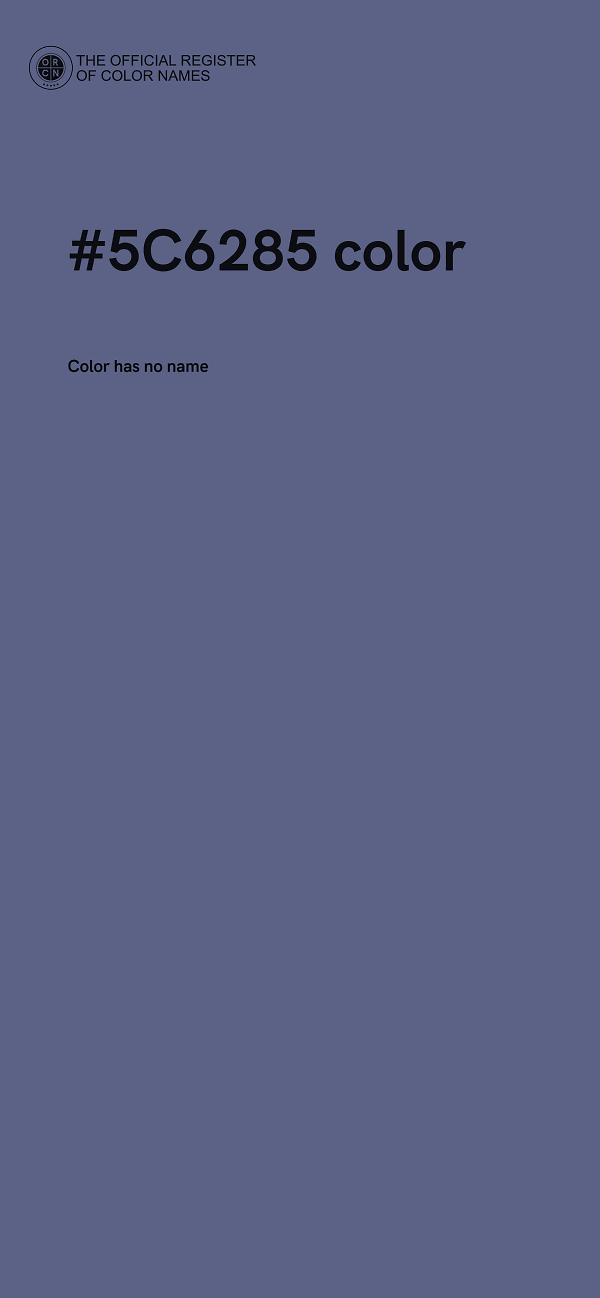 #5C6285 color image