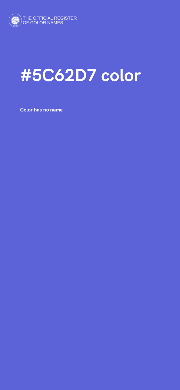 #5C62D7 color image