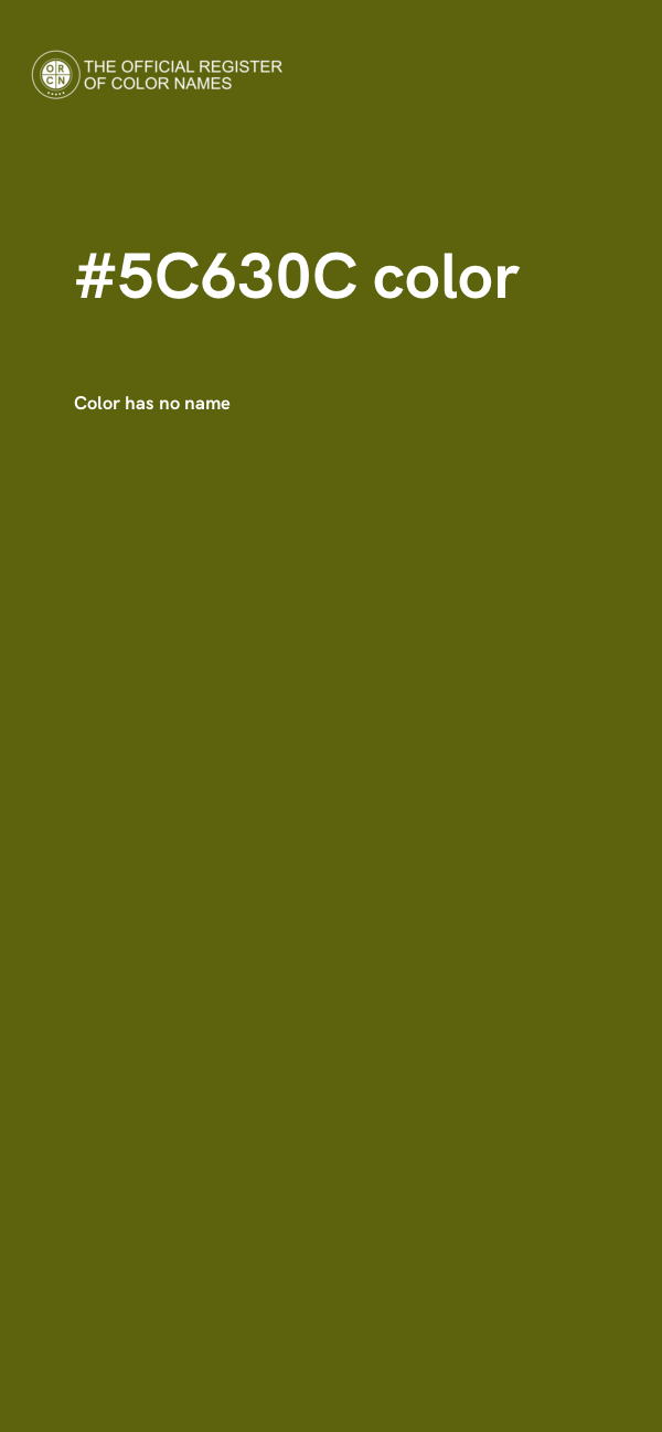 #5C630C color image