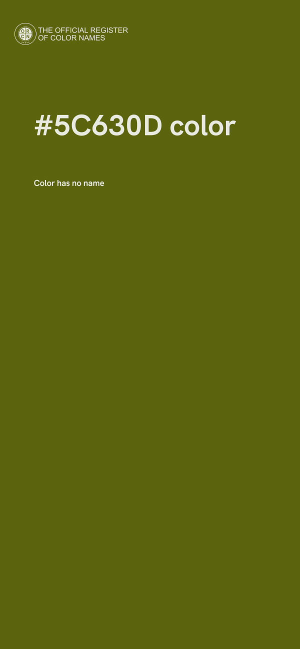 #5C630D color image