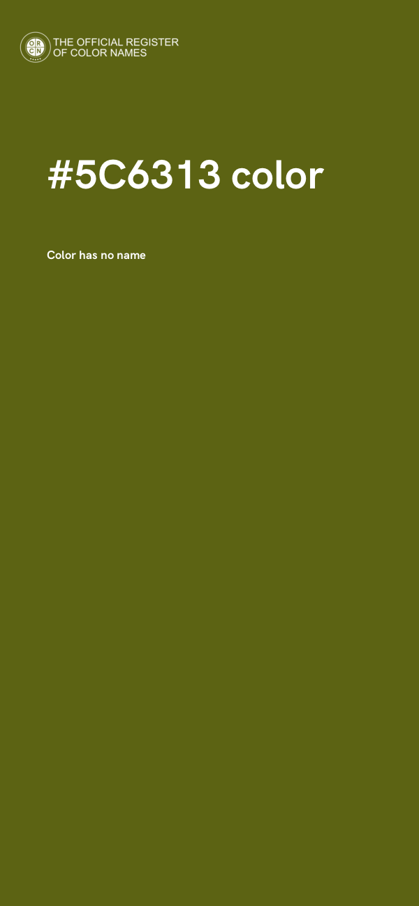 #5C6313 color image