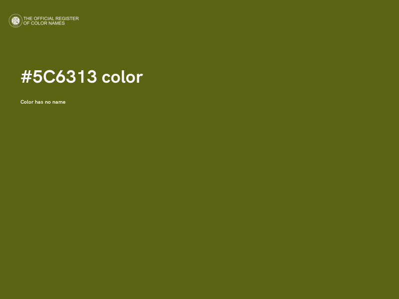 #5C6313 color image