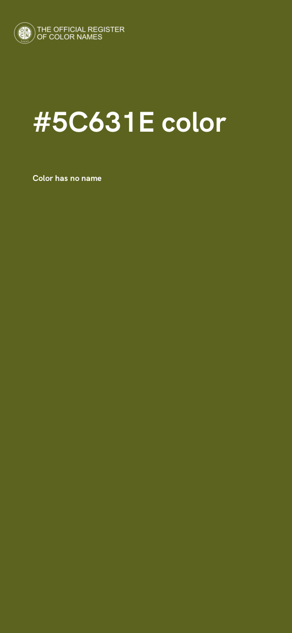 #5C631E color image