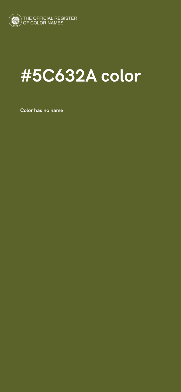 #5C632A color image