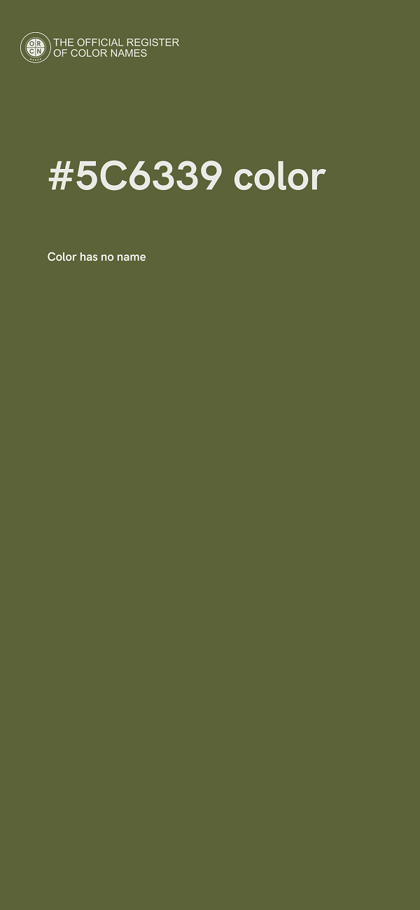#5C6339 color image