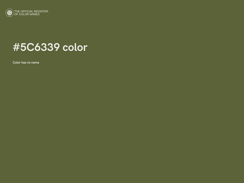 #5C6339 color image
