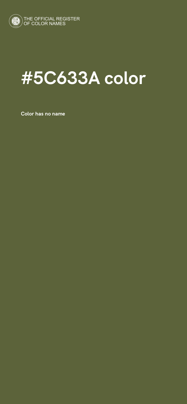 #5C633A color image