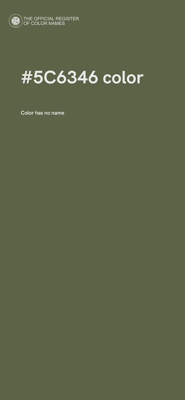#5C6346 color image