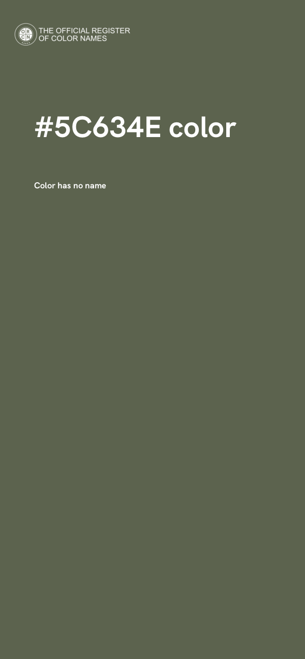 #5C634E color image