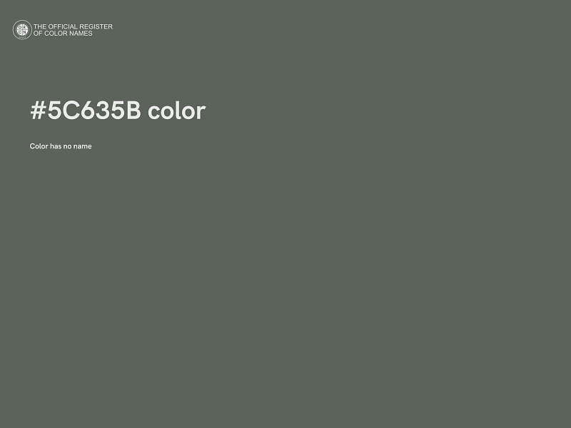 #5C635B color image