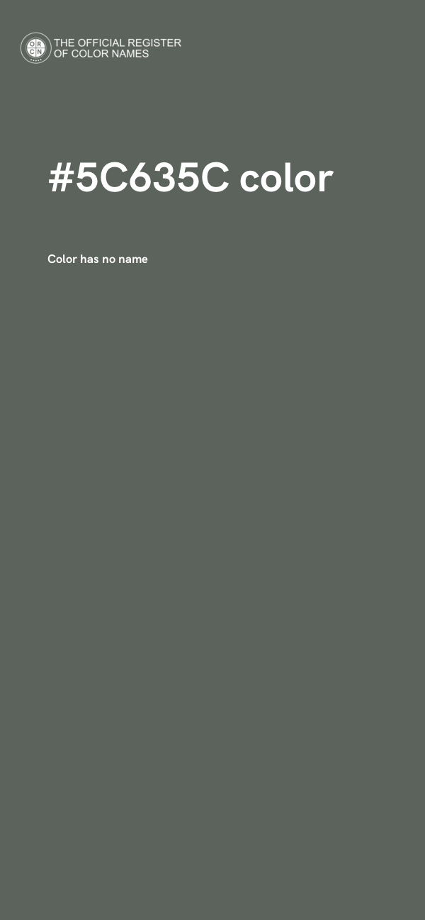 #5C635C color image