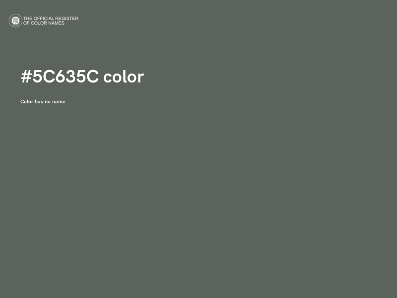 #5C635C color image