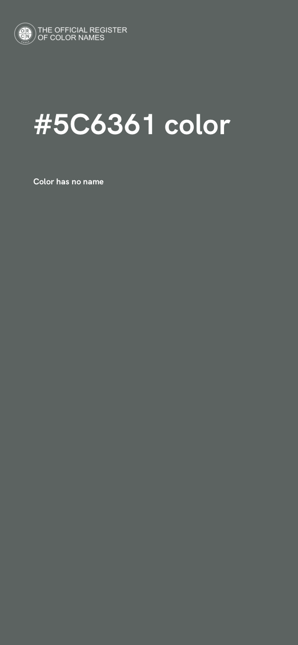 #5C6361 color image