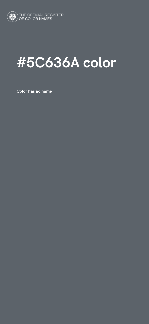 #5C636A color image