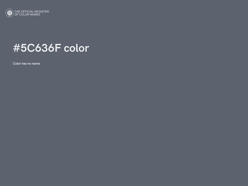 #5C636F color image