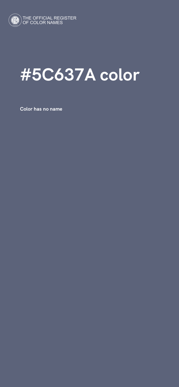#5C637A color image