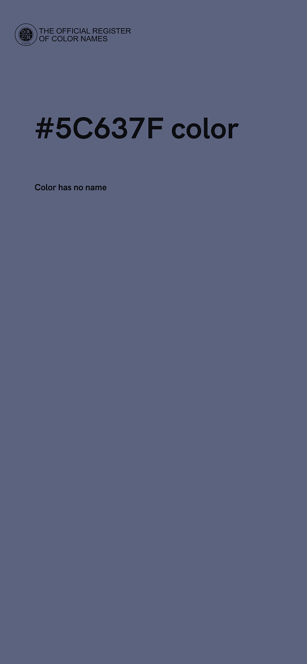#5C637F color image