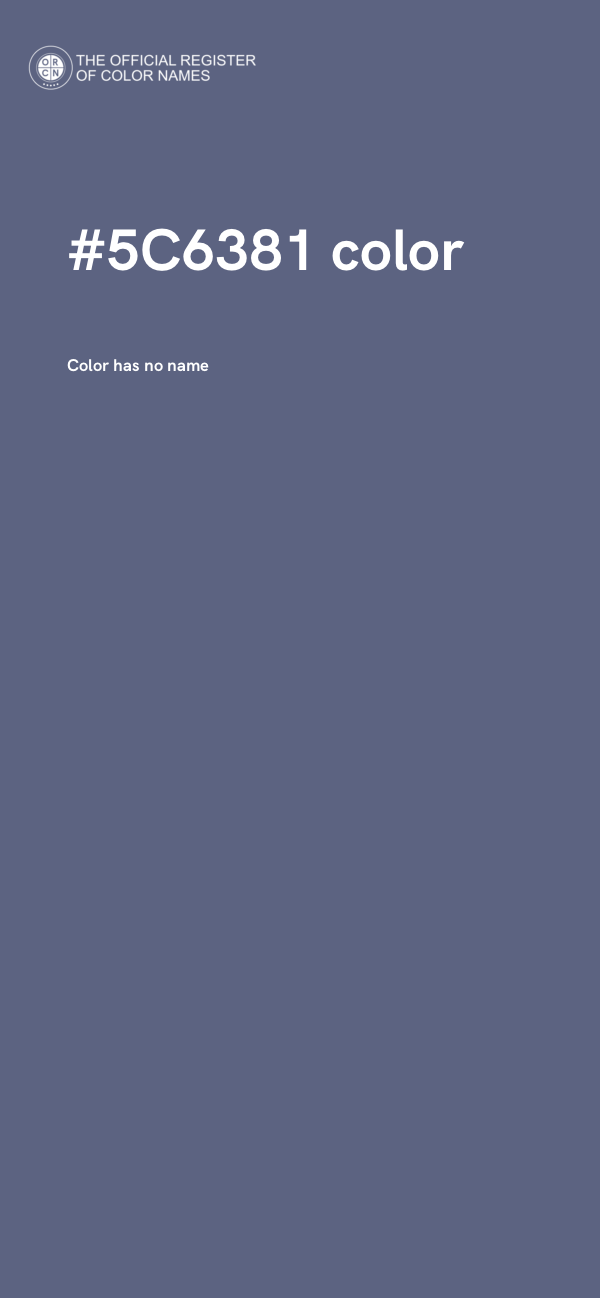 #5C6381 color image