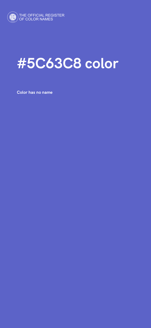 #5C63C8 color image