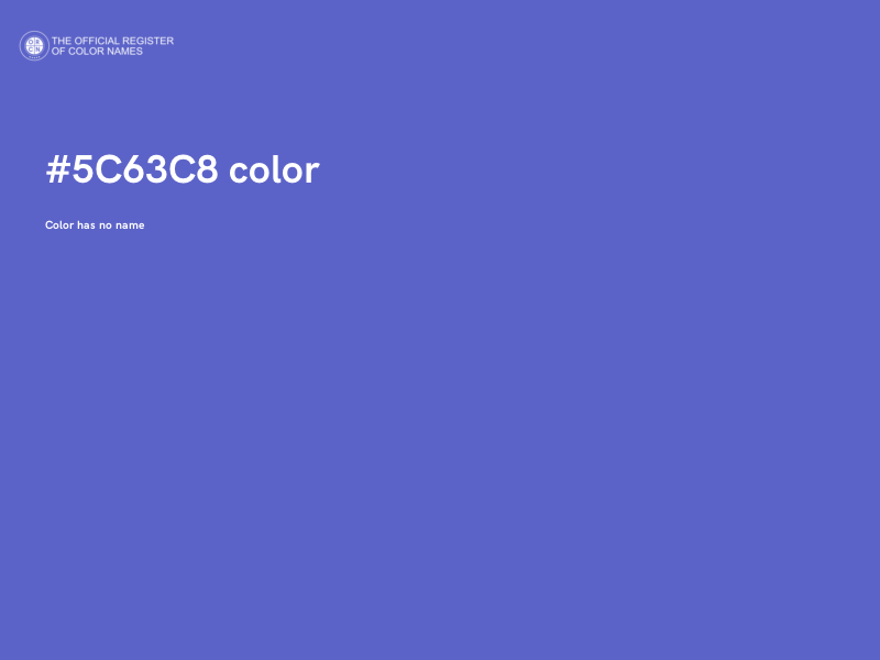 #5C63C8 color image