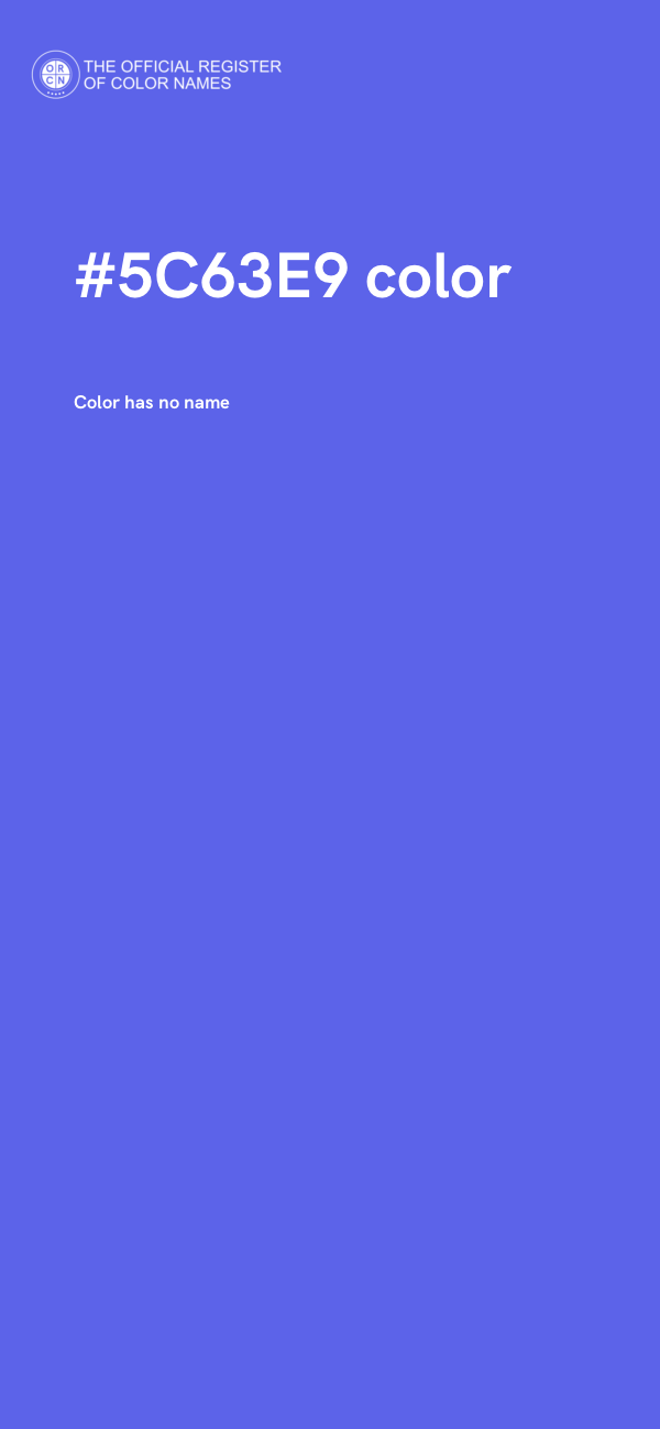 #5C63E9 color image