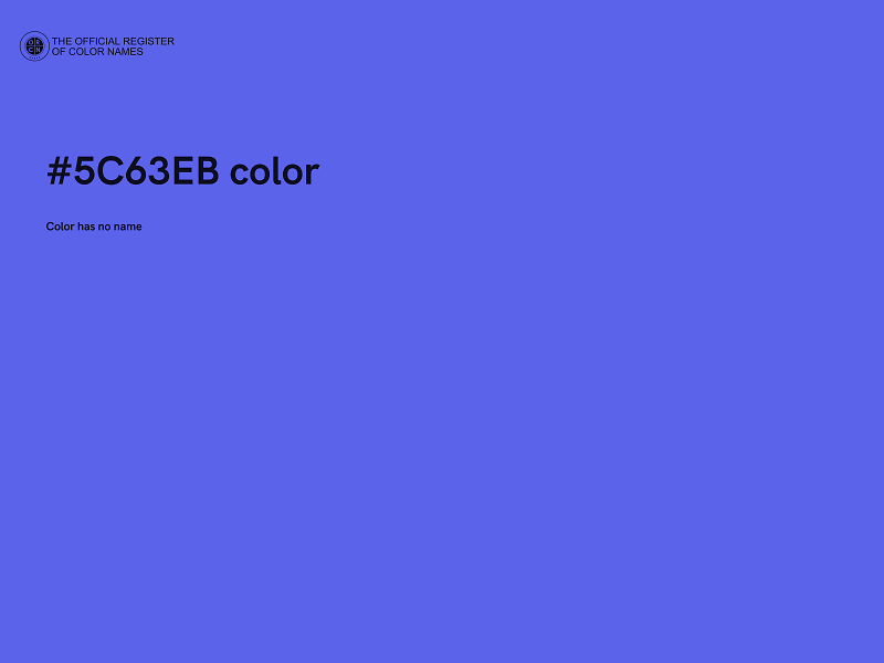 #5C63EB color image