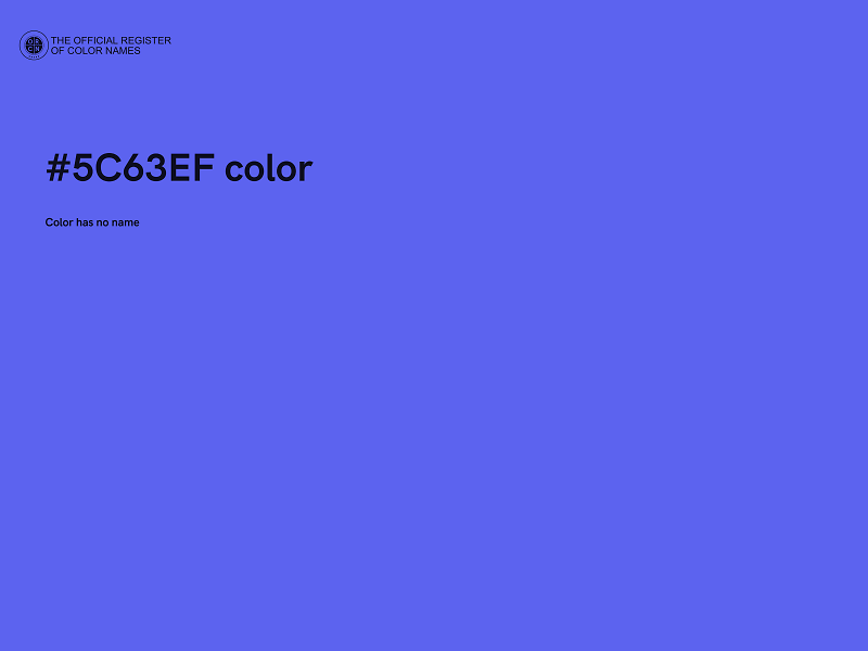 #5C63EF color image