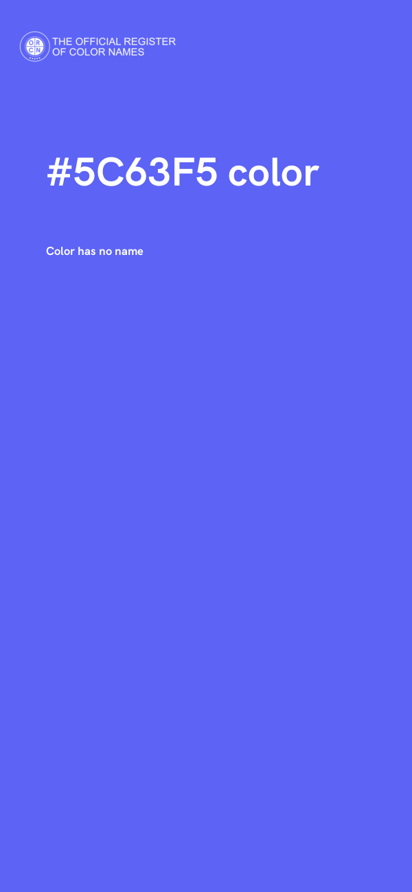 #5C63F5 color image