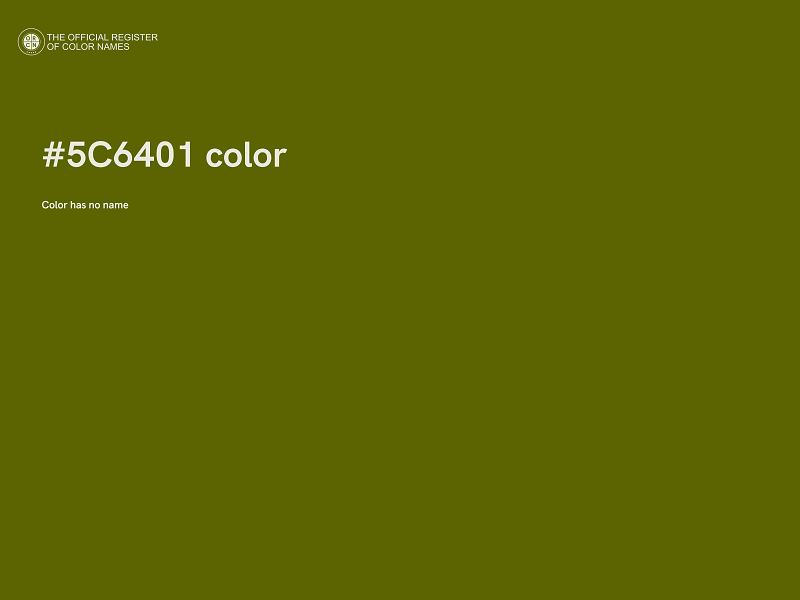 #5C6401 color image