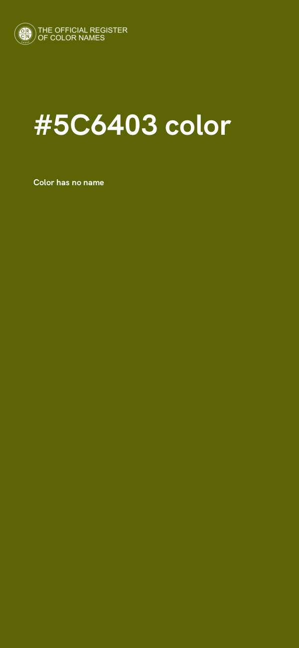 #5C6403 color image