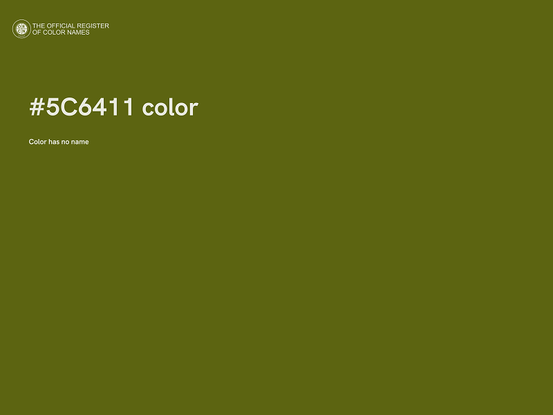 #5C6411 color image