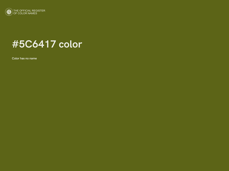 #5C6417 color image