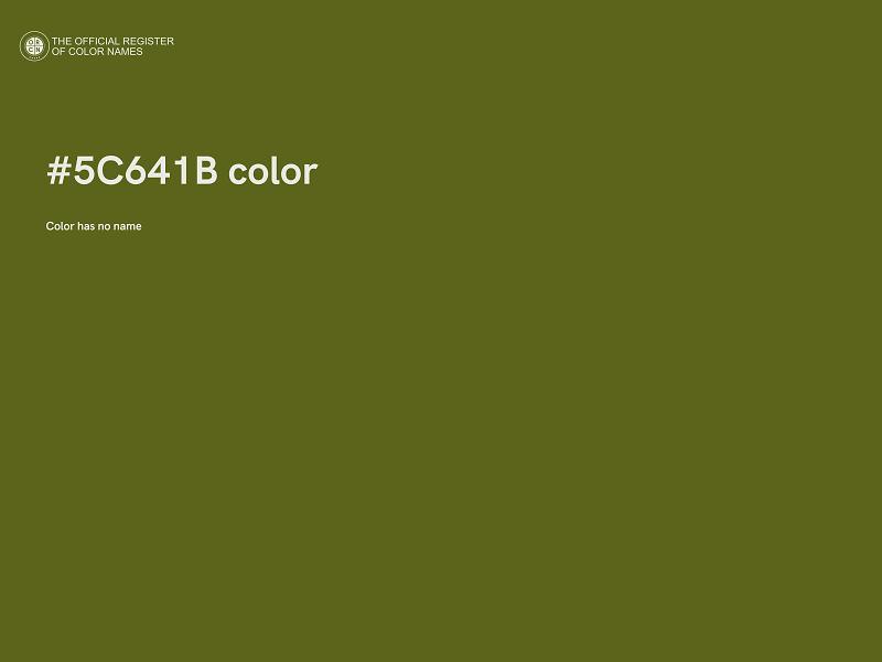 #5C641B color image