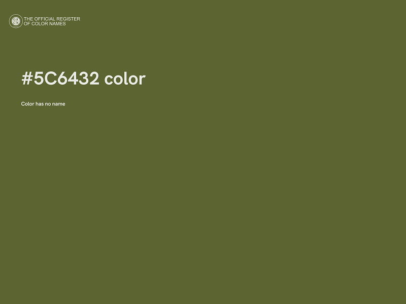 #5C6432 color image